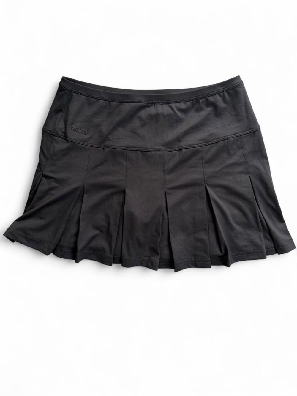 Bolle Black Pleated Tennis Skort Y2K Sporty Pickleball Golf Medium